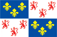 Пикардия (историческая провинция Франции), флаг - векторное изображение
