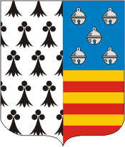 Ploudalmezeau (France), coat of arms - vector image