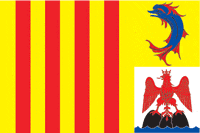 Provence-Alpes-Cote-d'Azur (region in France), flag - vector image