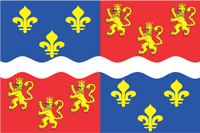 Somme (department in France), flag - vector image