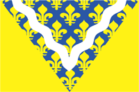 Val de Marne (department in France), flag - vector image