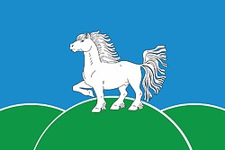 Vector clipart: Iskrovsky (Yakutia), flag