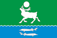 Kystatyam (Yakutia), flag - vector image