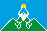 Vector clipart: Oimyakon rayon (Yakutia), flag