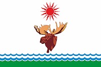 Vector clipart: Sen-Kyuyolsky (Yakutia), flag