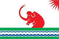 Srednekolymsk (Yakutia), flag - vector image