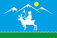 Томпонский наслег (Якутия), флаг - векторное изображение