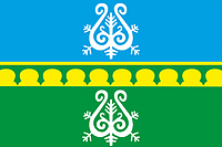 Zhersky (Yakutia), flag - vector image