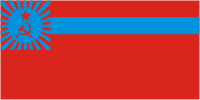 Georgian SSR, flag - vector image