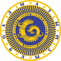 Vector clipart: Almaty oblast (Kazakhstan), coat of arms