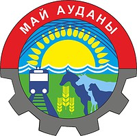 May rayon (Pavlodar oblast), coat of arms - vector image