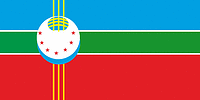 Ala-Buka rayon (Jalal-Abad oblast), flag - vector image