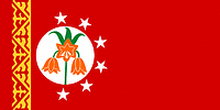 Баткенская область (Киргизия), флаг - векторное изображение