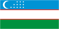 Uzbekistan, flag - vector image