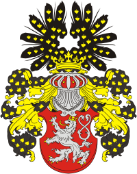 Bohemia (Austria-Hungary), coat of arms (19 century) - vector image