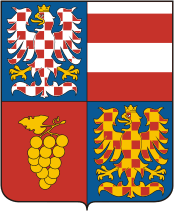 South Moravian kraj (Czechia), coat of arms - vector image