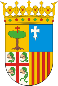 Aragon (Spain), coat of arms - vector image