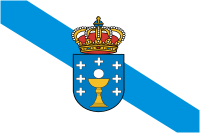 Galicia (Spain), flag - vector image