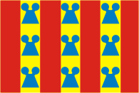 Пералада (Испания), флаг - векторное изображение