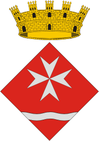 Riba-roja d'Ebre (Spain), coat of arms - vector image