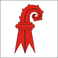 Basel (canton in Switzerland), flag - vector image