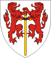 Conthey (district in Switzerland), coat of arms - vector image