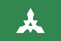 Higashiura (Japan), flag - vector image