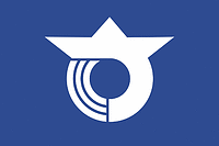 Sakawa (Japan), flag - vector image