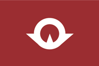 Ямагучи (префектура Японии), флаг - векторное изображение