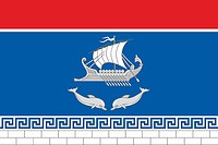 Черноморское (Крым), флаг - векторное изображение