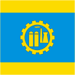 Краматорск (Донецкая область), флаг - векторное изображение