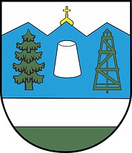 Векторный клипарт: Долинский район (Ивано-Франковская область), малый герб