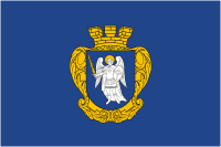 Vector clipart: Kiev (Kyiv, Ukraine), flag (2009)