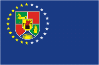 Lugansk oblast, flag (1998) - vector image