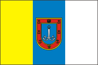 Odessa oblast, flag - vector image