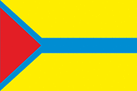 Tes-Khemsky rayon (Tuva), flag (2013) - vector image