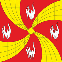 Vector clipart: Vykhilevka (Khmelnitsky oblast), flag