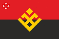 Vector clipart: Malaya Purga rayon (Udmurtia), flag