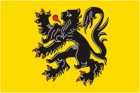 Flanders (Belgium), flag - vector image