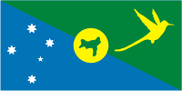 Christmas Island (Australia), flag - vector image