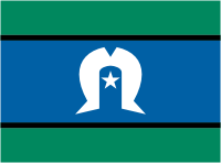 Торреса пролива островов жителей флаг (Австралия) - векторное изображение