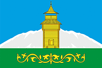 Tashtyp (Khakassia), flag - vector image