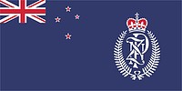 New Zealand Police, flag - vector image