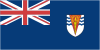 British Antarctic Territory, state ensign - vector image