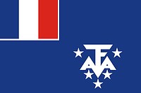 Vector clipart: French Southern and Antarctic Lands (TAAF), flag