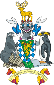 Южная Георгия и Южные Сандвичевы острова, герб - векторное изображение