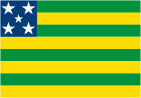 Goias (state in Brazil), flag - vector image