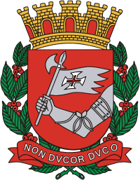 Sao Paulo City (Brazil), coat of arms - vector image