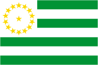 Какуэта (департамент Колумбии), флаг - векторное изображение