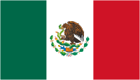 Мексика, флаг - векторное изображение